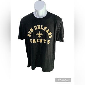 Black New‎ Orleans Saints Short Sleeve Shirt Men’s Size Large